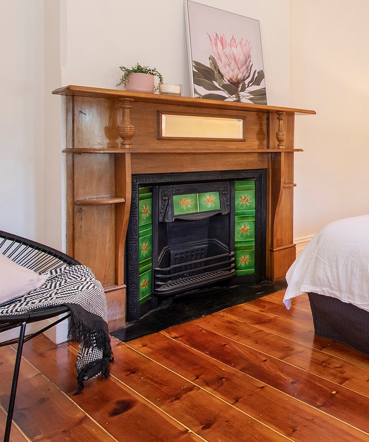 2 gill st rosewater fireplace